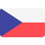 The flag of the Czech Republic consists of two horizontal stripes in white and red with a blue triangle on the left side.